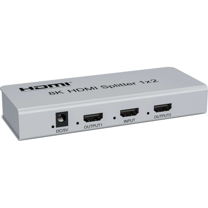 PremiumCord HDMI 2.1 splitter 1-2 porty