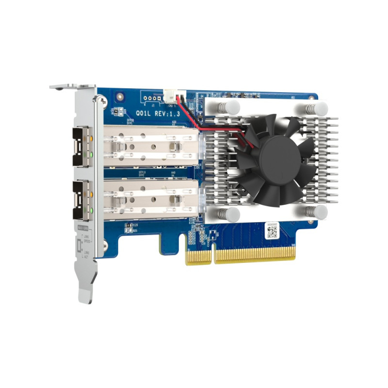 QNAP QXG-10G2SF-NXE - 2x 10GbE SFP+, low-profile, PCIe Gen3 x8