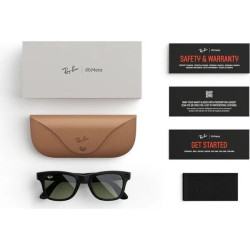 GOOGLE - Meta Ray-Ban Gen2 Wayfarer, Black, G15 Green