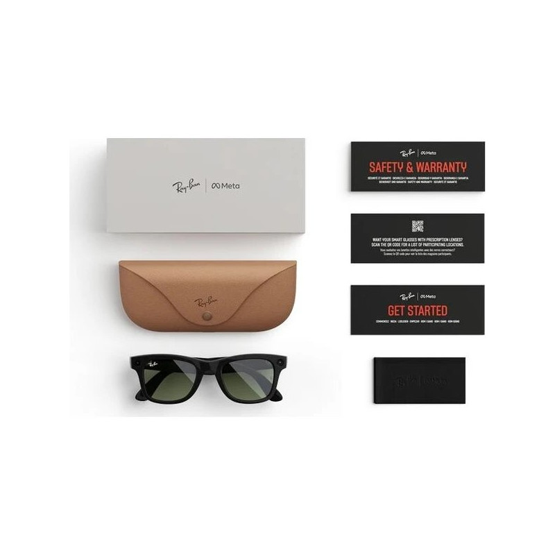 GOOGLE - Meta Ray-Ban Gen2 Wayfarer, Black, G15 Green