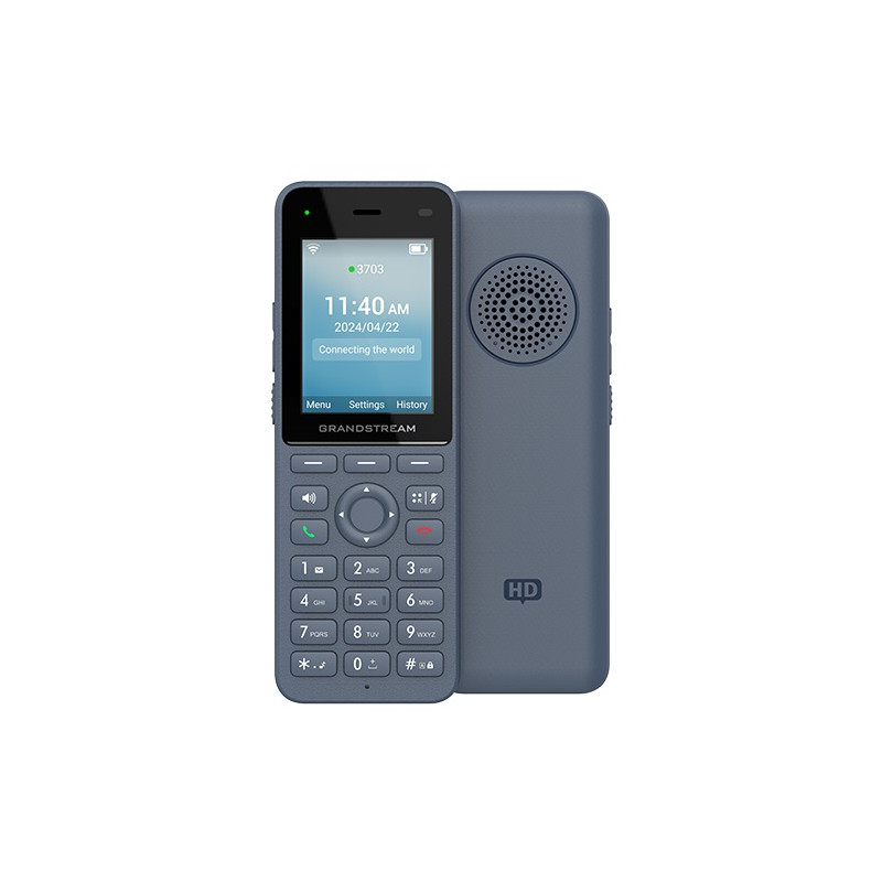 Grandstream WP826 SIP WiFi telefón, 2,4'' bar. displ., 3 SIP úč., BT, USB-C
