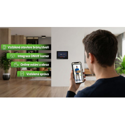 EVOLVEO DoorPhone ID-1, 2-drôtový videotelefón s RFID, odtlačkom prsta a podporou ONVIF kamier