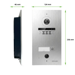 EVOLVEO DoorPhone ID-1, 2-drôtový videotelefón s RFID, odtlačkom prsta a podporou ONVIF kamier