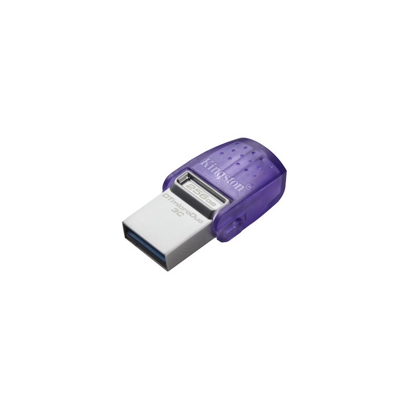 Kingston DataTraveler MicroDuo 3C/256GB/USB 3.2/USB-A + USB-C/Fialová