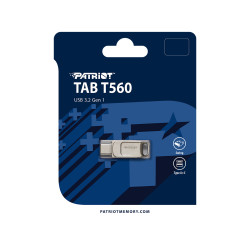 Patriot TAB T560/128GB/USB 3.2/USB-A + USB-C/Strieborná