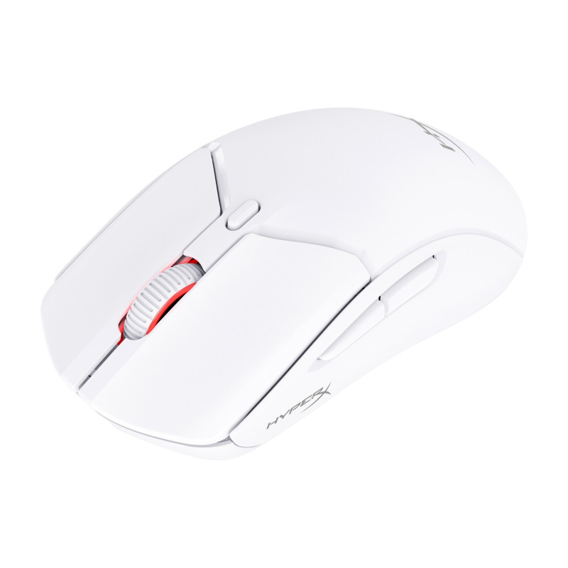 HyperX Pulsefire Haste 2/Herná/Optická/Pre pravákov/26 000 DPI/USB+BT/Biela
