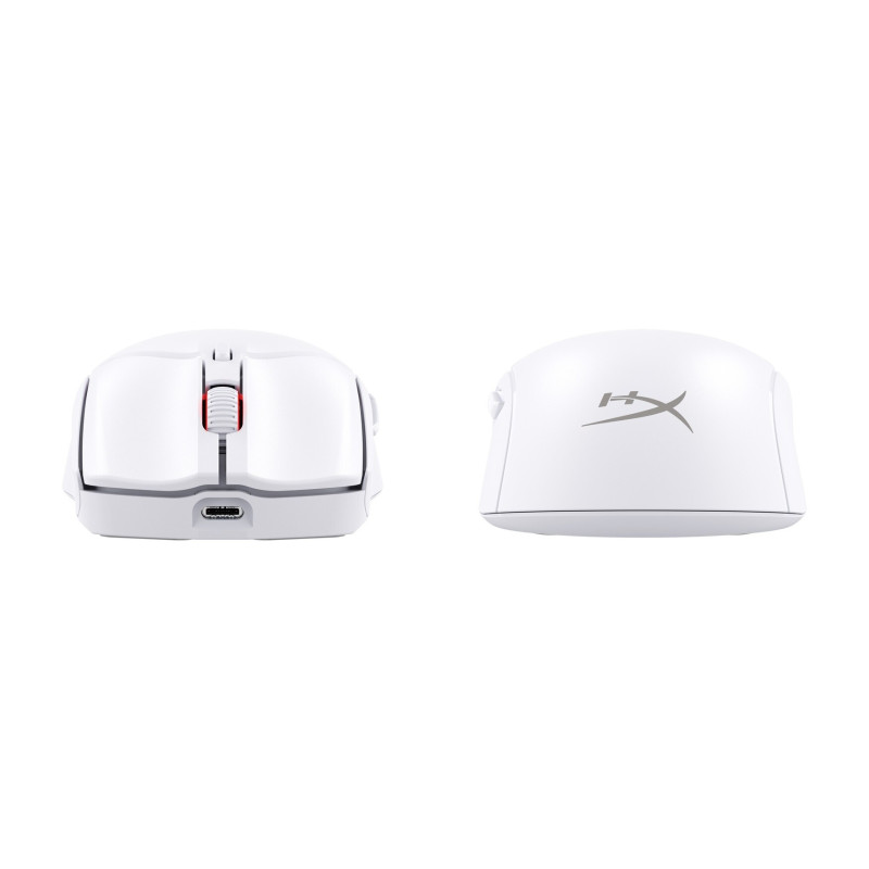 HyperX Pulsefire Haste 2/Herná/Optická/Pre pravákov/26 000 DPI/USB+BT/Biela