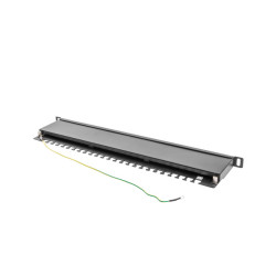 LANBERG PATCH PANEL 24 PORTOV 0,5U 19'' CAT.6 FTP TIENE ČIERNY