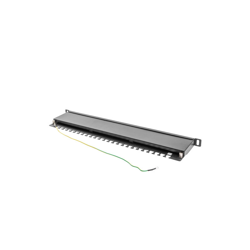 LANBERG PATCH PANEL 24 PORTOV 0,5U 19'' CAT.6 FTP TIENE ČIERNY