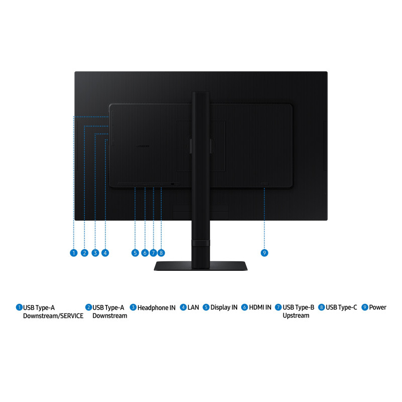 Samsung ViewFinity S8/S80UD/27''/IPS/4K UHD/60Hz/5ms/Black/2R