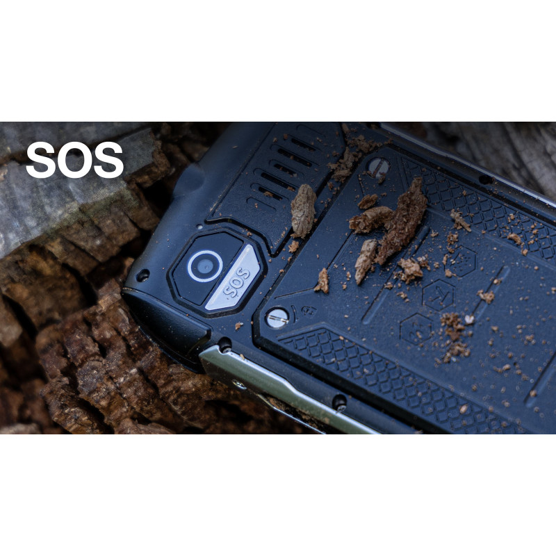 EVOLVEO StrongPhone H1, IP68 odolný Dual SIM telefón, 2,8'' LCD, 5000mAh, Powerbanka, černo-sivý