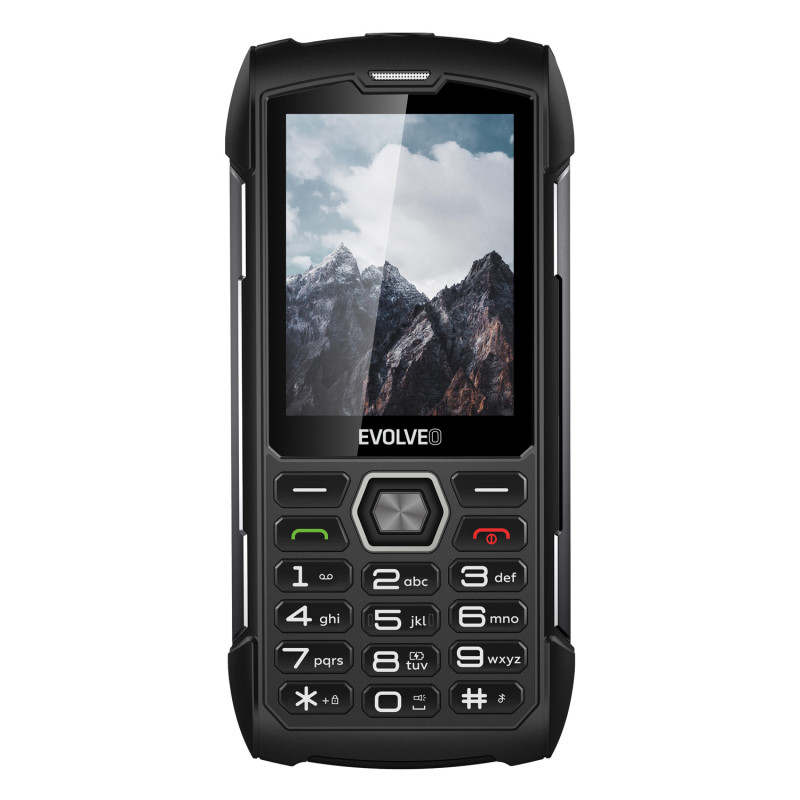EVOLVEO StrongPhone H1, IP68 odolný Dual SIM telefón, 2,8'' LCD, 5000mAh, Powerbanka, černo-sivý