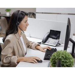 Yealink YHS34 Mono náhlavná súprava na jedno ucho s QD-RJ9 konektormi