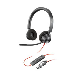 POLY BLACKWIRE 3220, USB-C, USB-C/A ADAPTER