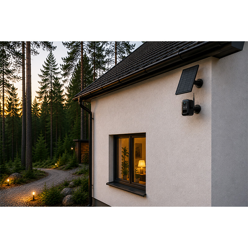 Set solárnych kamer Viking HUB S04/8000 mAh/ mobilné aplikácie/ outdoor