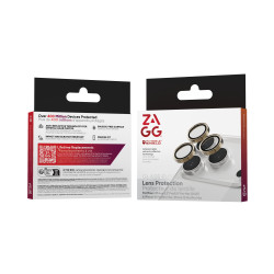 ZAGG Ochranná šošovka pre Apple iPhone 17 Pro/Pro Max/16 Pro/Pro Max/15 Pro/Pro Max - zlatá trblietka