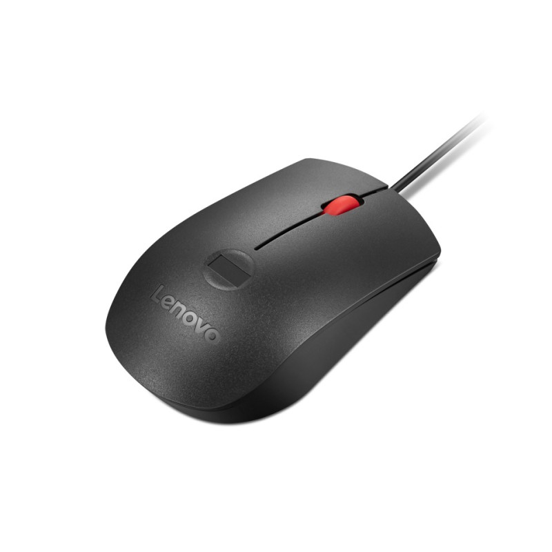 Lenovo Fingerprint Biometric USB Mouse Gen 3/Kancelárska/Optická/2 000 DPI/Drôtové USB-A/Čierna