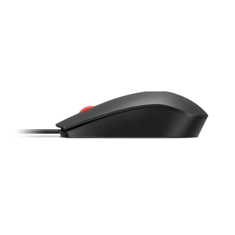 Lenovo Fingerprint Biometric USB Mouse Gen 3/Kancelárska/Optická/2 000 DPI/Drôtové USB-A/Čierna
