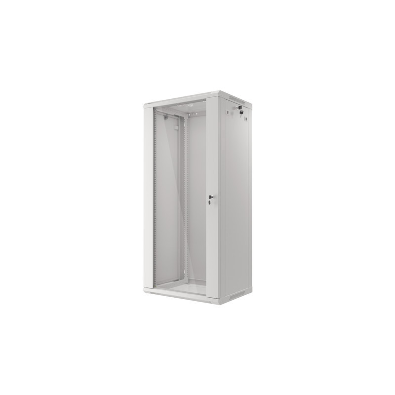 LANBERG RACKOVÁ SKRIŇA 19'' NÁSTENNÁ 27U/600X450 (FLAT PACK) ŠEDÁ V2