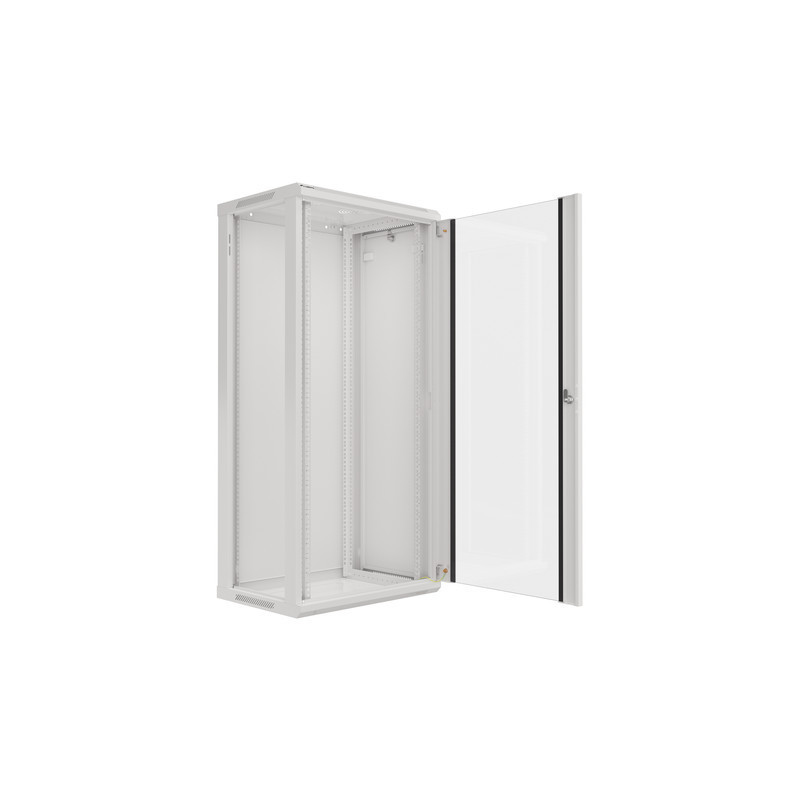 LANBERG RACKOVÁ SKRIŇA 19'' NÁSTENNÁ 27U/600X450 (FLAT PACK) ŠEDÁ V2