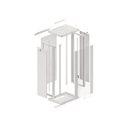 LANBERG RACKOVÁ SKRIŇA 19'' NÁSTENNÁ 27U/600X450 (FLAT PACK) ŠEDÁ V2