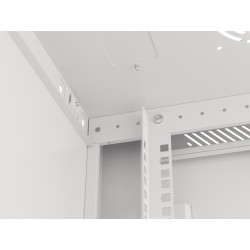 LANBERG RACKOVÁ SKRIŇA 19'' NÁSTENNÁ 27U/600X450 (FLAT PACK) ŠEDÁ V2