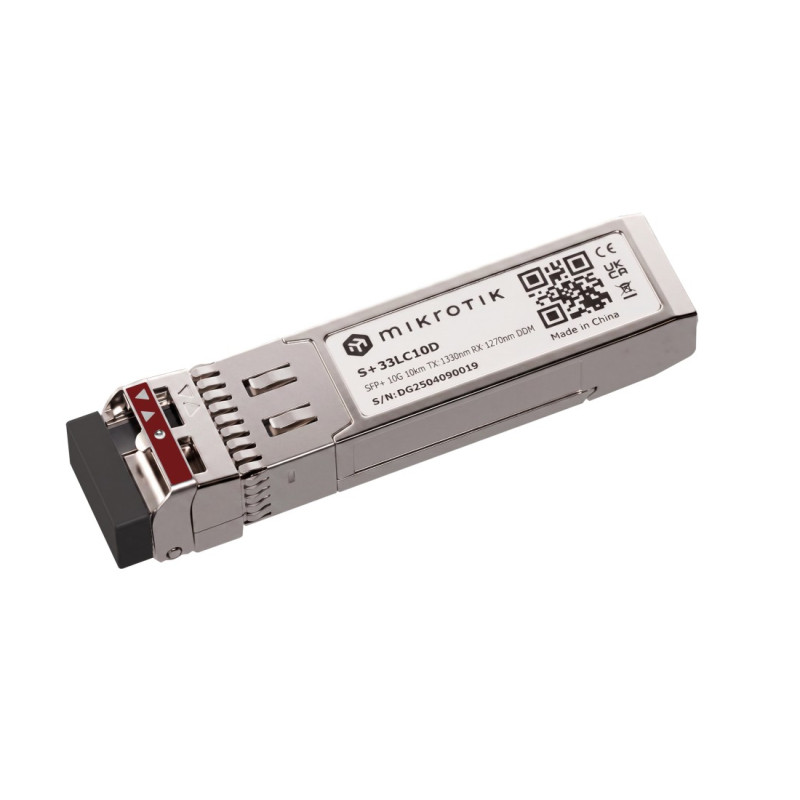 MikroTik S+2733LC10D, Pár SFP+ BiDi 10G SM 10km, Single LC-connector