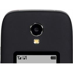 EVOLVEO EasyPhone FS, vyklápací telefón 2.8'' pre seniorov s nabíjacím stojanom (čierna farba)