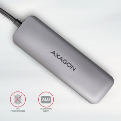 AXAGON HMC-HCR3A, USB 3.2 Gen 1 húb, porty 3x USB-A, HDMI 4k/30Hz, SD/microSD, kábel USB-C 20cm