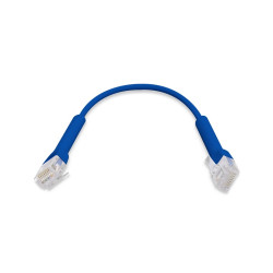 Ubiquiti U-Cable-PATCH-RJ45-BL, Eth Patch Kabel, 0,1m (0,22m s konektormi), Cat6, modrý