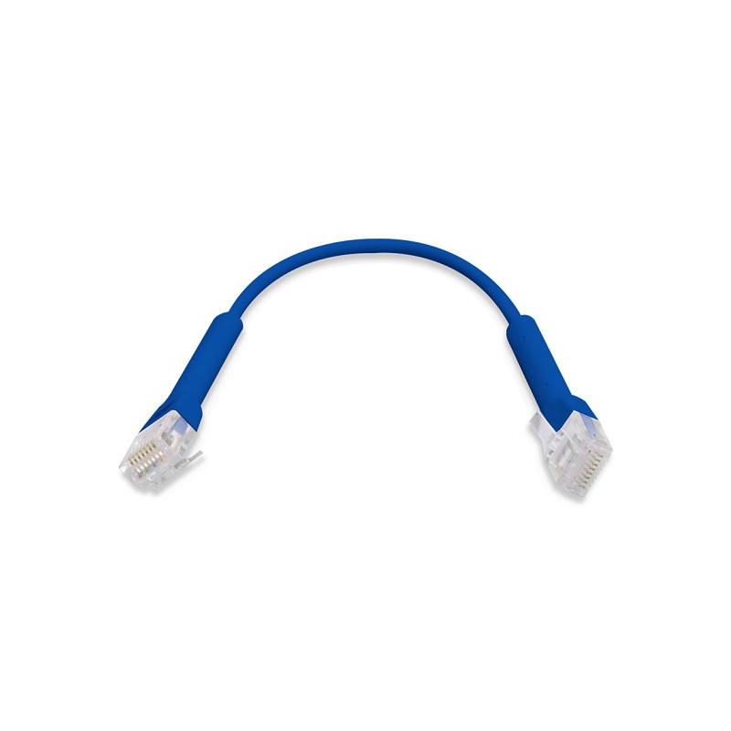 Ubiquiti U-Cable-PATCH-RJ45-BL, Eth Patch Kabel, 0,1m (0,22m s konektormi), Cat6, modrý
