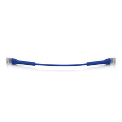 Ubiquiti U-Cable-PATCH-RJ45-BL, Eth Patch Kabel, 0,1m (0,22m s konektormi), Cat6, modrý