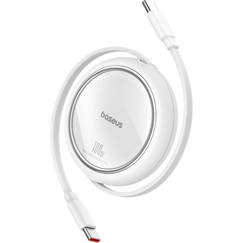 NONAME - Baseus Dátový kábel Free2Draw mini USB-C/USB-C 1m 100W biely