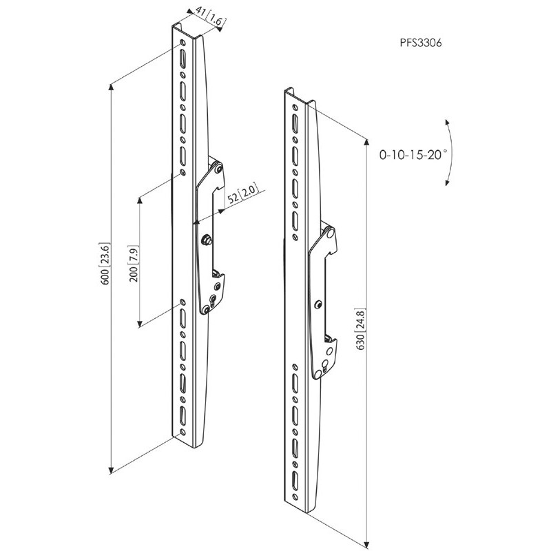 VOGELS - Vogel´s Svislé ramená Connect-it PFS 3306, 600 mm