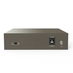 Tenda TEG1105P-4-63W PoE AT switch 4x PoE 802.3af/at, 5x 1 Gb/s, PoE celkom 63W, fanless, PoE+