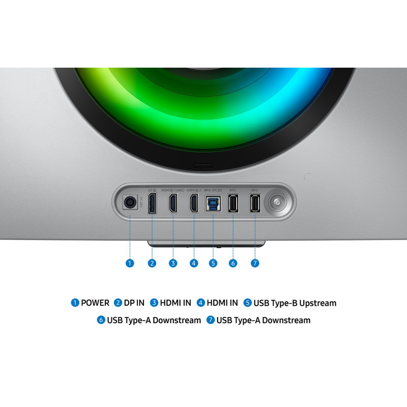 Samsung Odyssey OLED G8/G855D/34''/OLED/3440x1440/175Hz/0,03ms/Silver/3R