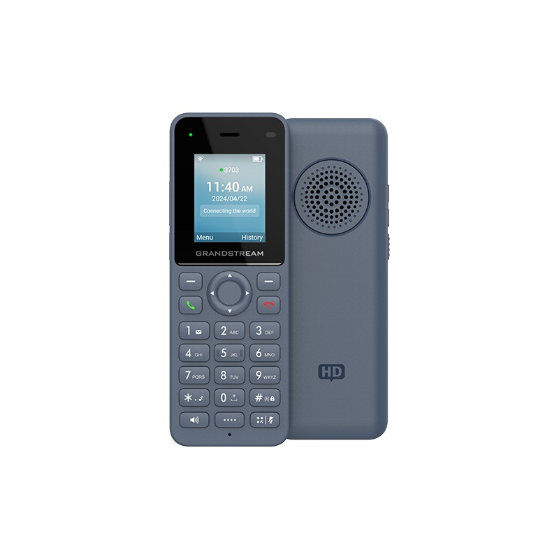 Grandstream WP816 SIP WiFi telefón, 1,77'' bar. displ., 2SIP úč., BT, 3,5 mm jack, USB-C