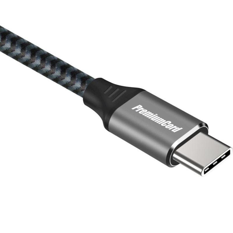 PremiumCord USB-C kábel (USB 3.2, 5A, 20Gbit/s) 2m
