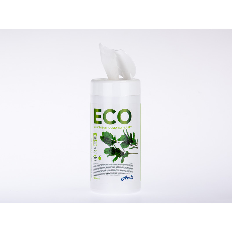 AVELI ECO vlhčené ubrúsky na plasty