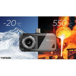 VIKING - TOPDON termálna infra kamera TS001/256x192/Windows/Android/zorné pole 13°x10°/USB-C/