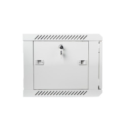 LANBERG - Nástenný rack 19' 6U 600X450mm šedý flat pack