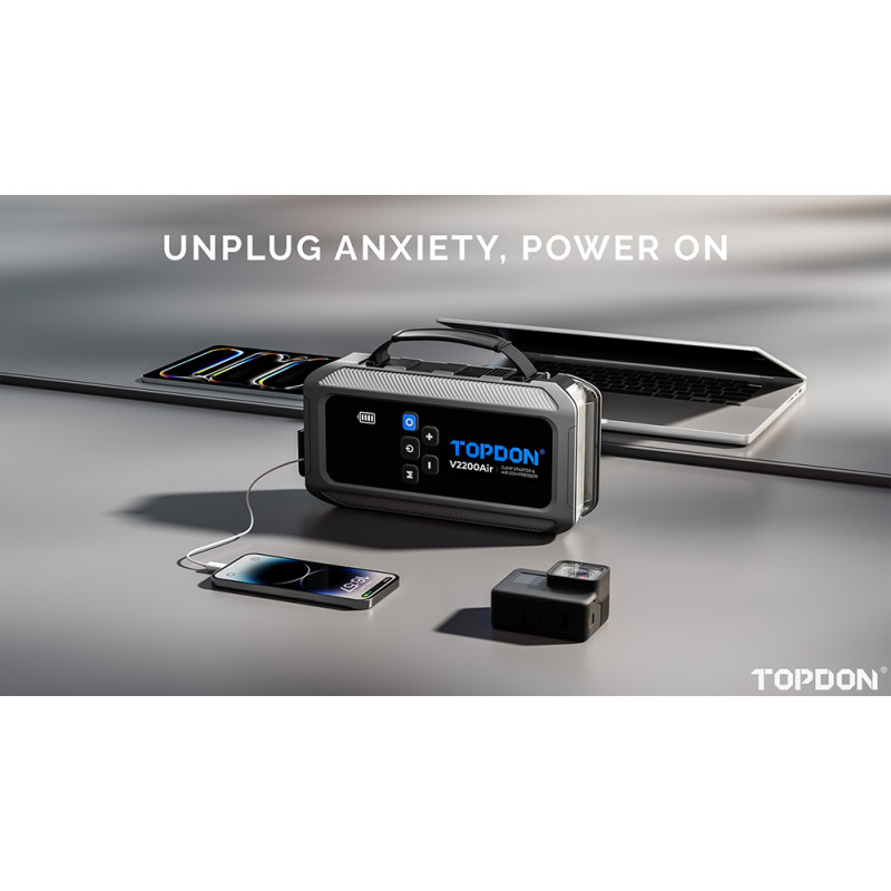 VIKING - TOPDON Car Jump Starter JumpSurge V2200air/12000mAh/max výstupný preud 2200A/4-150PSI