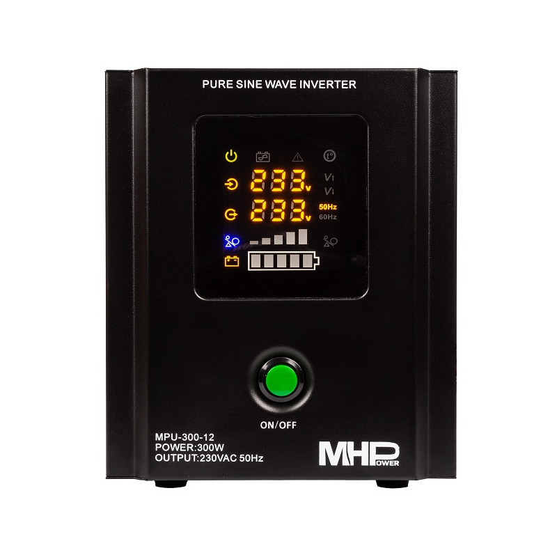 CARSPA - Záložný zdroj MHPower MPU300-12, UPS, 300W, čistá sínus
