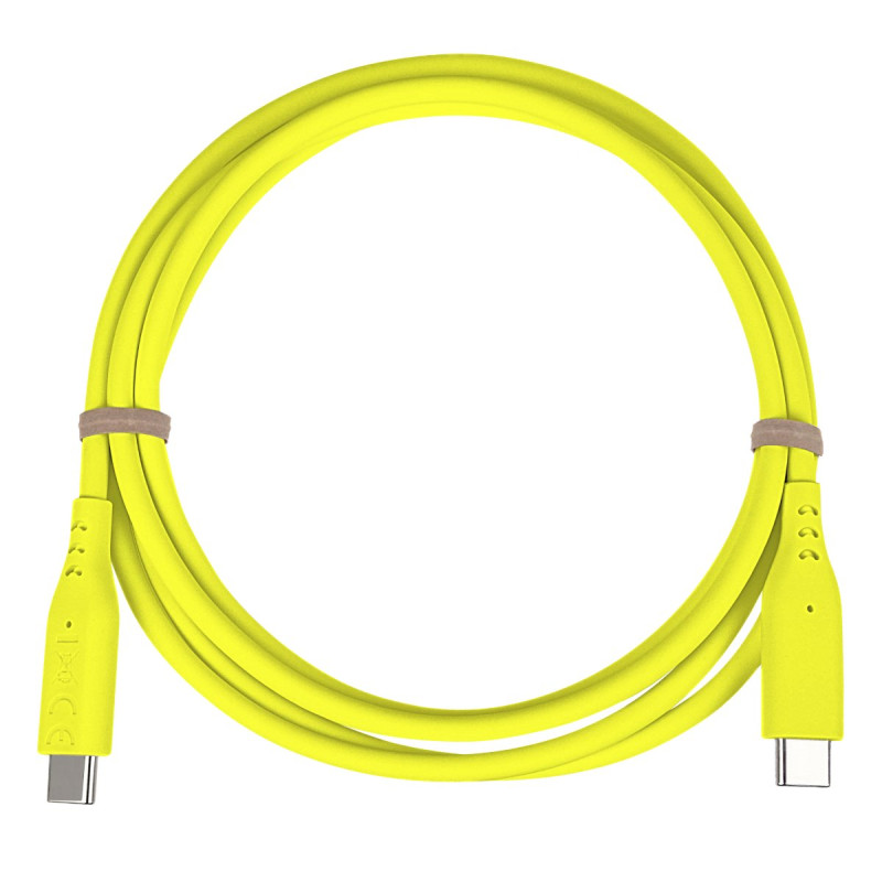 PremiumCord silikónový USB-C 60W, žltý, 1.5m
