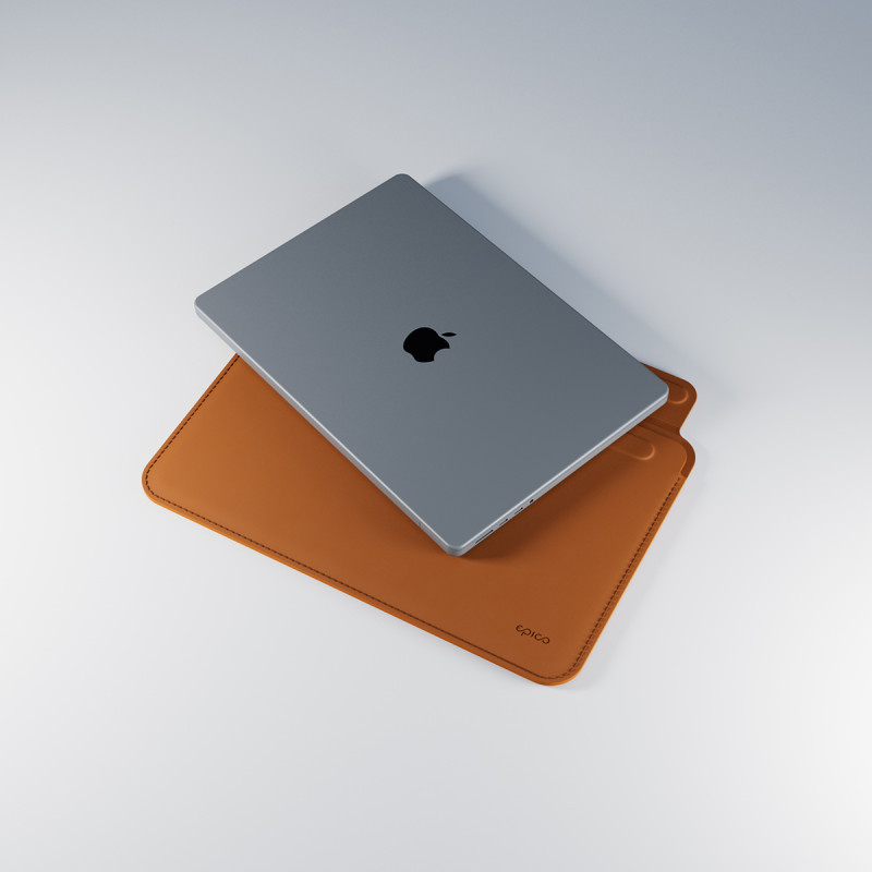 Epico TechGrain Sleeve MacBook Pro 13,3''/Air 13,6'' - hnedá