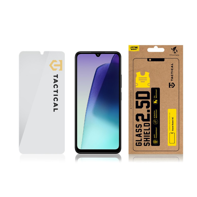 Tactical Glass Shield 2.5D sklo pre Xiaomi Redmi 14C 4G/A4 5G/A5/Poco C75 Clear
