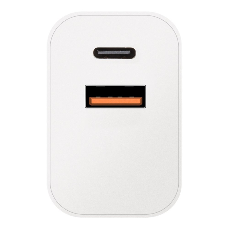 OBAL:ME Cestovná Nabíjačka USB-A + USB-C 20W White