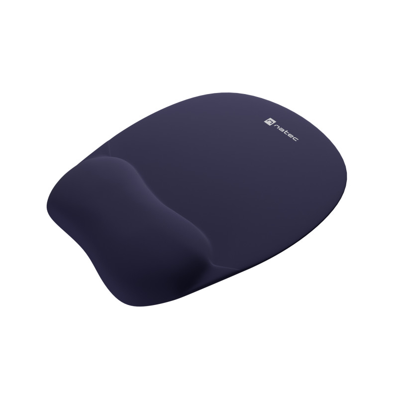 Podložka pod myš ergonomická Natec CHIPMUNK, pamäťová pena, Navy modrá, 230x200 mm