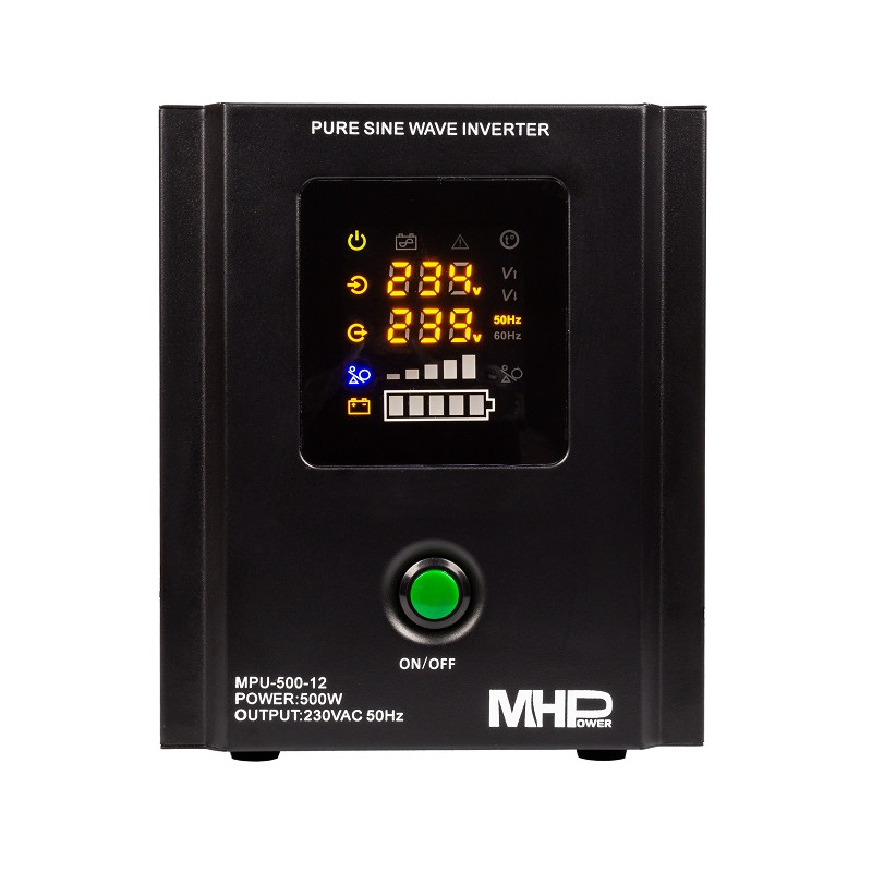CARSPA - Záložný zdroj MHPower MPU500-12, UPS, 500W, čistá sinus