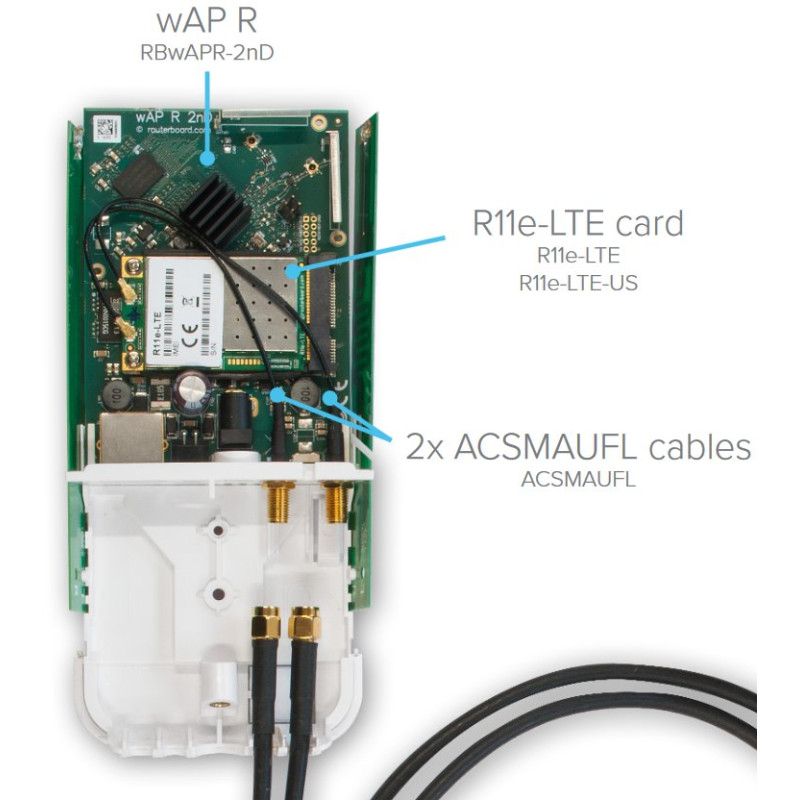 Mikrotik Pigtail ACSMAUFL 15cm, U.FL - SMA Female